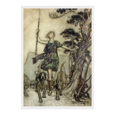 Arthur Rackham - '... up to the mountain's top ...': Poster (11.7