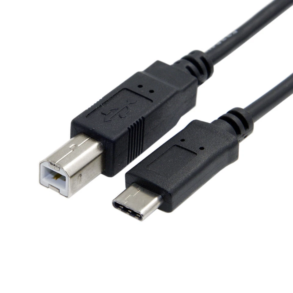 USB-C USB 3.1 Type C Male Connector to USB 2.0 B Type Male Data Cable for Laptop - Image 3 of 4