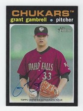 2020 Topps Heritage Minors #ROA-GG Grant Gambrell Real One Auto ~ Royals