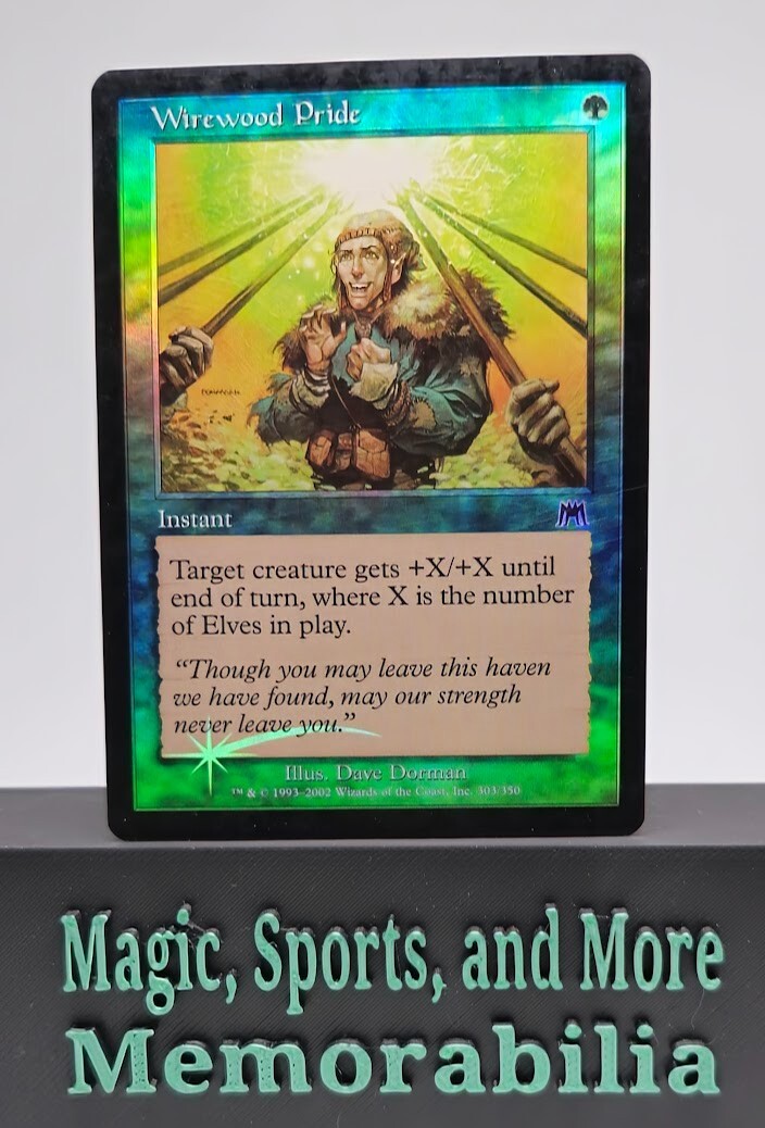 MTG Wirewood Pride FOIL Onslaught Green Common Magic the Gathering LP