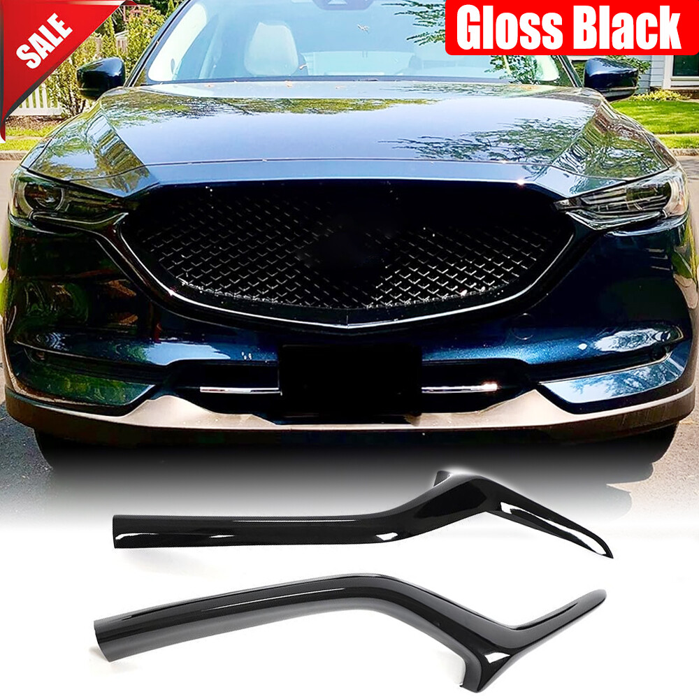 For Mazda CX-5 CX5 CX8 2017-2019 Gloss Front Bumper Lower Grill
