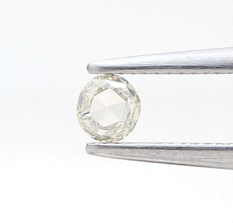 Rustic Natural Diamond 0.13tcw White M/n Round Rose Cut For Schoolday Gift - Image 2 of 4