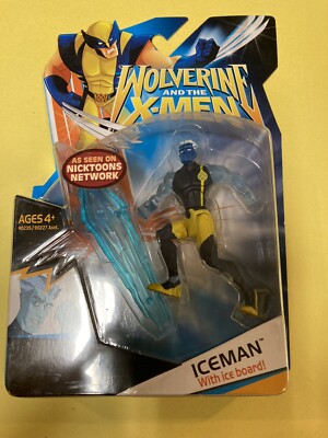 Wolverine and The X-Men Iceman With Ice Board Hasbro Nicktoons New Avengers