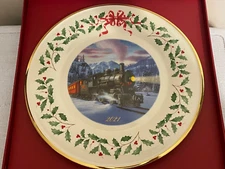 NEW Lenox 2021 ANNUAL Christmas Holiday COLLECTOR'S TRAIN PLATE #31/Series - NIB
