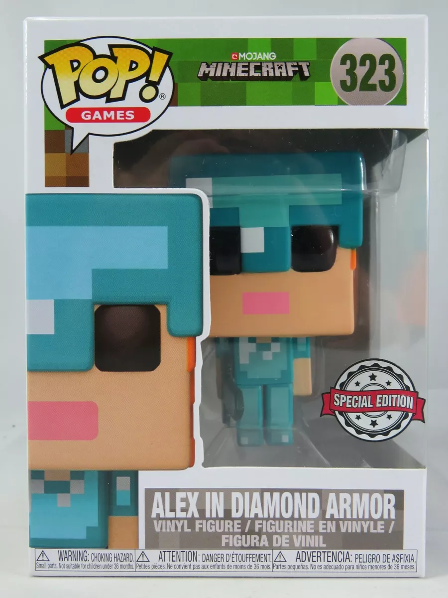 Alex In Diamond Armor #323 - Minecraft Funko Pop! Games – A1 Swag