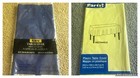 Lot of 2 Plastic Table Covers Rectangular - Blue - Yellow - 54” x 108” NEW