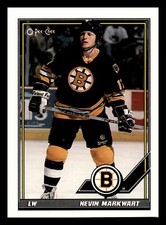 1991-92 O-Pee-Chee Nevin Markwart #238 Boston Bruins NM-MINT