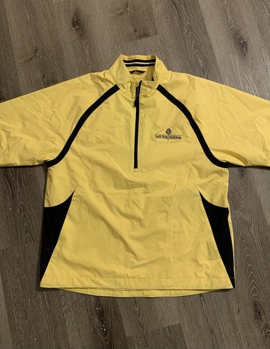 Cutter and Buck Yellow 1/4 Zip Golf 