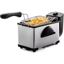 OVENTE New Electric Deep Fryer 2 Liter Capacity, Watt Lid with Viewing Window