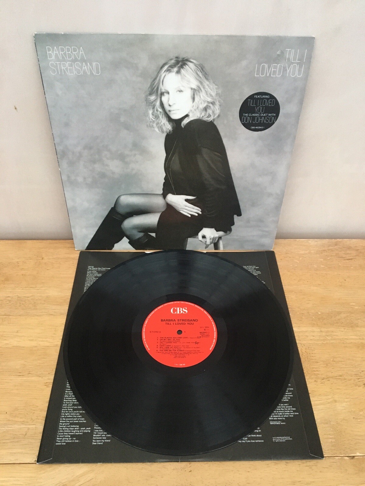 BARBRA STREISAND TILL I LOVED YOU 462943 1 VINYL LP RECORD