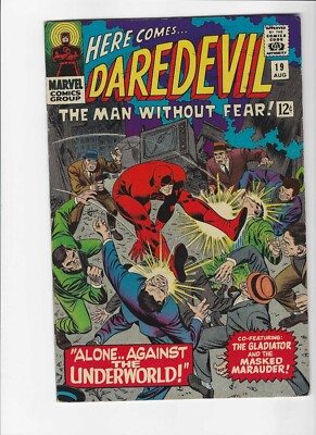 Daredevil #19 Gladiator & Masked Marauder 1964 series Marvel Silver Age