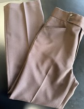 Vintage Men  s Perma-Prest Sears Sportswear Polyester Pants Brown 36x32