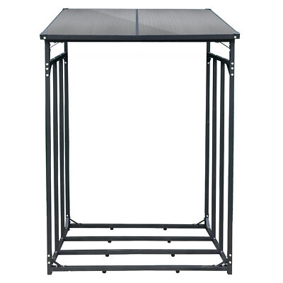 Kaminholzregal 130x70x185cm ALU Brennholzregal Holzstappelhilfe Kaminholzständer