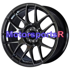 17 Xxr 530 Chromium Black Wheels Rims Mesh 5x114.3 15 18 Honda Civic Ex Si Lx