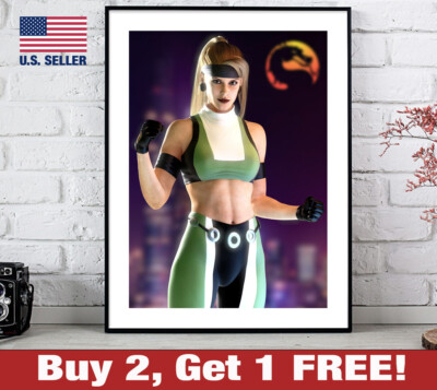 Mortal Kombat 3 Sonya Blade Poster 18'' x 24'' Print Classic Retro Game Room MK3