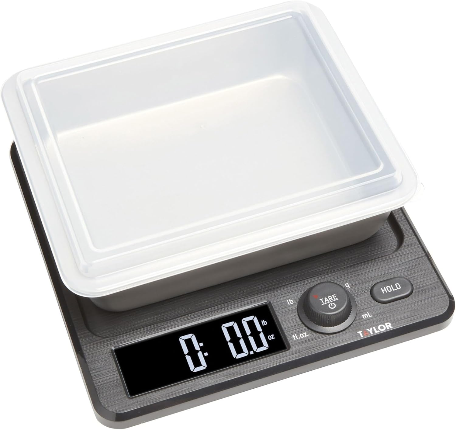 Digital Kitchen Scale with Dishwasher Safe Stainless Steel Container and Snap On-image