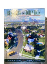 Research in Education 10th by John W. Best &James V. Kahn (2005, Hardc) FreeShip
