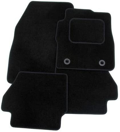 4-Piece Tailored Car Floor Mats For MINI Cooper R56 (2006-2013) - White Trim Edge, UK Made
