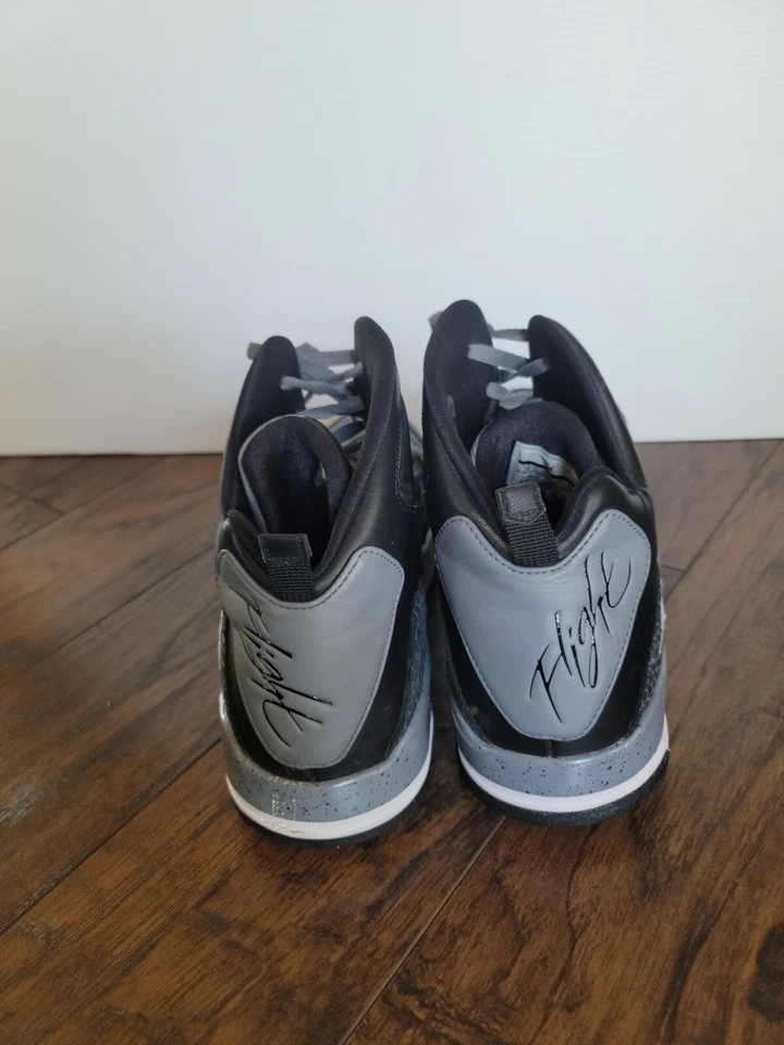 2014 Nike Air Jordan SC-3 Prem полета - черный серый белый - мужской 12 - 641444-003 - Изображение 4 из 4
