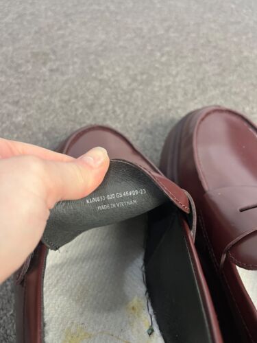 Nuevo CAMPER Walden BORGOÑA 100% Cuero BROGUES Zapatos TALLA UK 12 - Imagen 11 de 12
