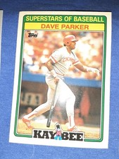 1988 Kay Bee Superstars of Baseball Dave Parker # 21 of 33 INSERT GLOSSY MVP HOF