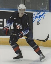 Team USA Dylan Samberg Signed Autographed 8x10 NHL Photo COA #6