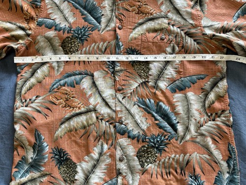 Boca Classics Men’s Hawaiian Short Sleeve Button Floral Shirt Large 100% Rayon - Picture 7 of 12