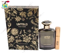 Untold Homme Fragrance Story Extrait de Parfum 3.4/3.3 oz  New In Box