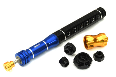 RC Universal Wheel Balancer For 1/5, 1/8, 1/10 Scale Models - Includes 4 Hex Adapters - View #2