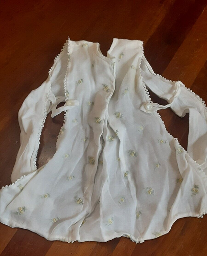 Lot baby Girl Doll Vintage Dress Youngland Nanette Embroidered Organdy Pinafore - Picture 9 of 16