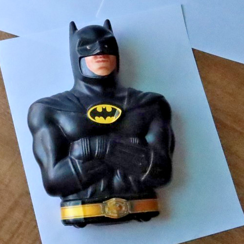 Vintage Batman Bat Man 1989 Toy Bank Figurine DC Comics Night Lights Advertising