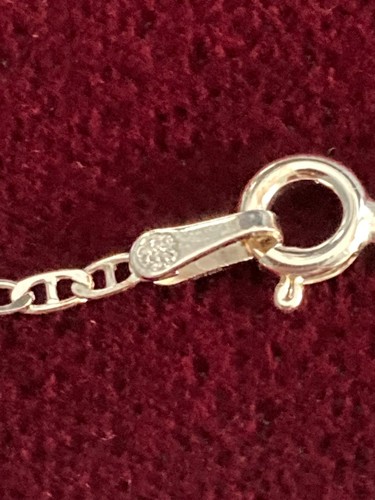 NWT .925 Sterling Silver Italy Flat Mariner Chain Necklace 36” 2mm 3.5g #3158228 - Picture 7 of 10