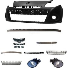 Set Stoßstange vorne grundiert + Träger+Zubehör+Nebel für Renault Clio Bj. 09-12