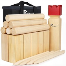 Kubb Yard Game Set for Adults Families - Viking Chess Outdoor Toss Game wit...