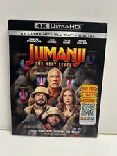 Jumanji the Next Level 4K Ultra HD  Blu-ray w/ Slip Cover - New