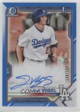 2021 Bowman Chrome Prospects Blue Refractor 108/150 Jake Vogel #CPA-JV Auto 0w3