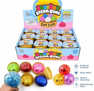 Dumpling Squishy Rainbow Glitzern Mystery Geschenk Fidget Fun Stress Glitter Toy