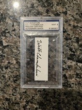 Wilt Chamberlain Cut Autograph