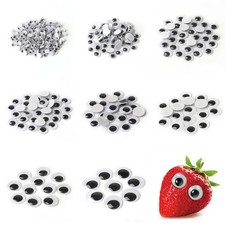5packs Round Self-Adhesive Googly Eyes, DIY Kids Toy Craft Supplies