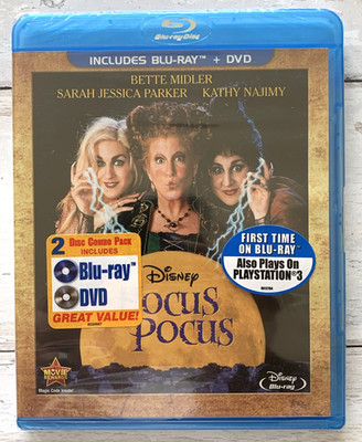 Hocus Pocus - Blu Ray And DVD (Brand New Sealed)