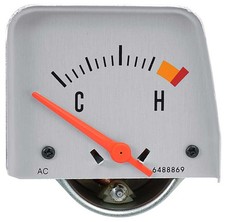 1968-69 Camaro Console Temperature Gauge Silver Face Gm Licensed 1968-69 Camaro Console Temperature Gauge Silver Face Gm Licensed