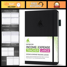 Large Income Expense Tracker Ledger Book for Small Business - 2-Year Accountin