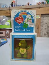 Kenner 1983 Care Bears Good Luck Bear Poseable 3.5" Figure In Original Box