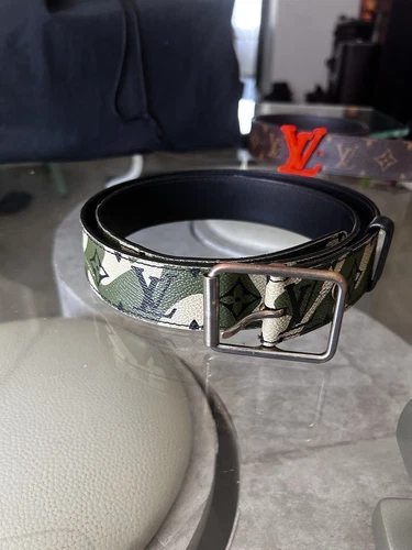 LOUIS VUITTON（LV） Cintura Louis Vuitton Takashi Murakami Monogrammaflage 95 Mimetica CT2048