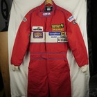 Vintage PGI Racing Suit Mens Large Red Nomex SFI 3-2A/5 90s USA Made Seabring