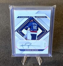 2023 Panini National Treasures Baseball Kumar Rocker DIA-KR Auto Relic #d 10/10 