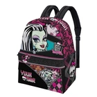 Custom Name Monster High Backpack, Personalized Kids School Bag, Gothic Cartoon 
