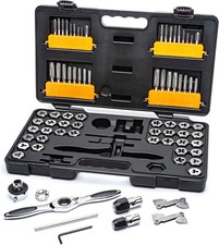 Piece SAE/Metric Ratcheting Tap and Die Set -3887