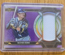 2021 Topps Triple Threads - Single Jumbo Relics Keston Hiura  Amethyst /36