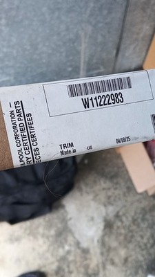 Whirlpool Trim Factory Certified Part Model W11222983 MPN W11222983